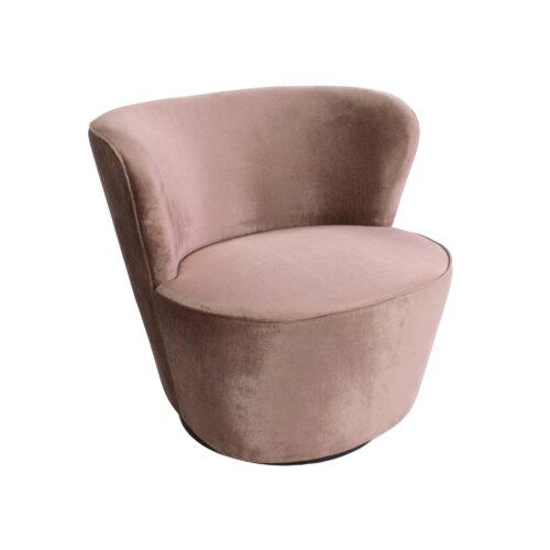 Coco Swivel Chair - Vintage Rose