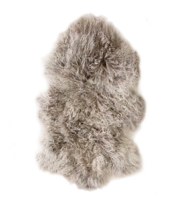 Tibetan Fur Hide - Grey Snowflake