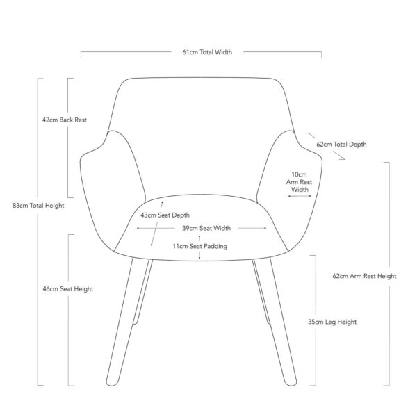 Coco Occasional Chair - Charcoal