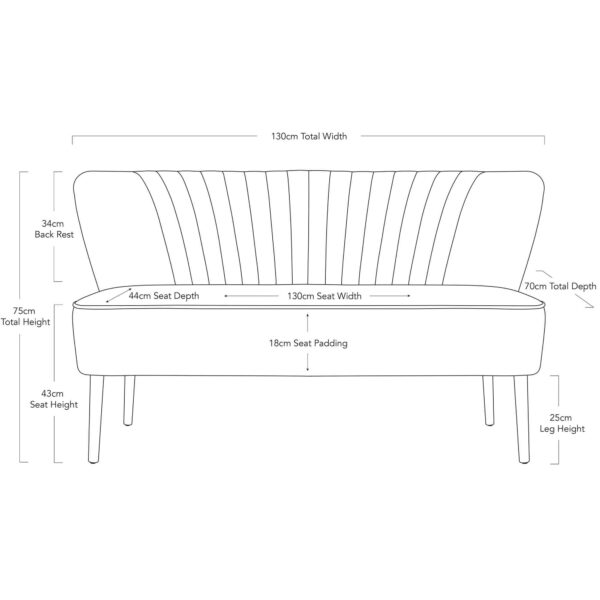 French Navy Coco Two Seater