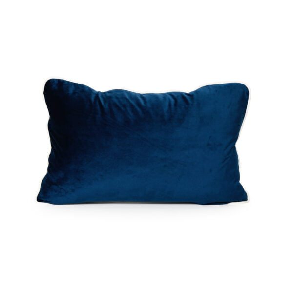 French Navy Blue Velvet Cushion