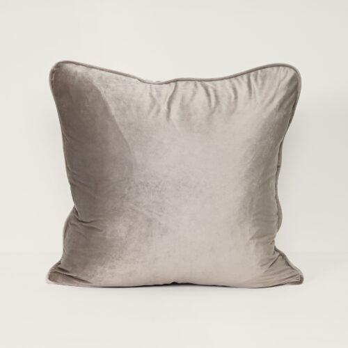 Velvet Cushion - Nougat ( Self Piping )