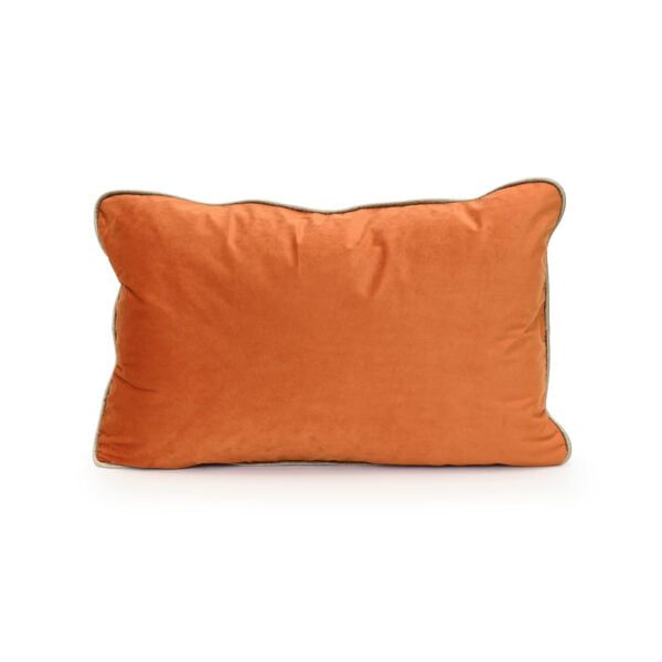 Burnt Orange Velvet Cushion