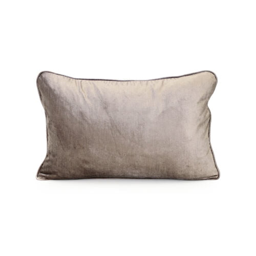 Vintage Pebble Grey Velvet Cushion