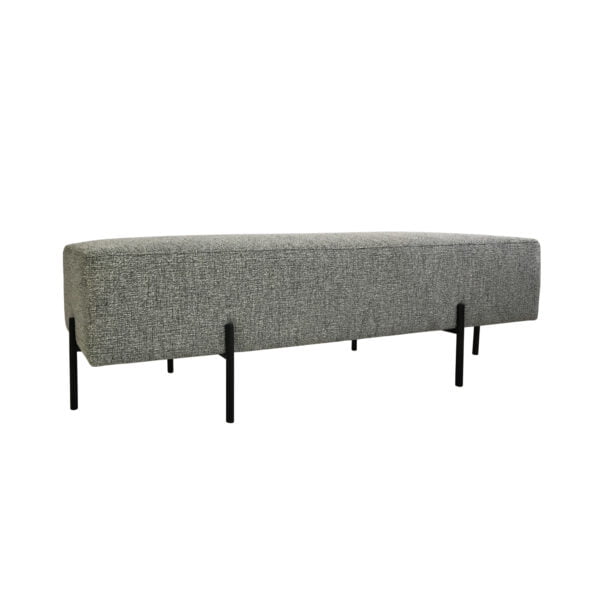 Grey Bench Ottoman