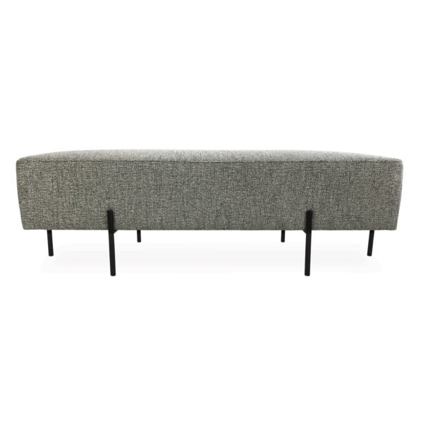 Grey Bench Ottoman