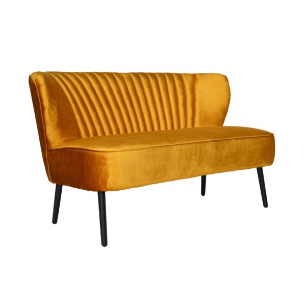 Vintage Marigold Yellow Sofa