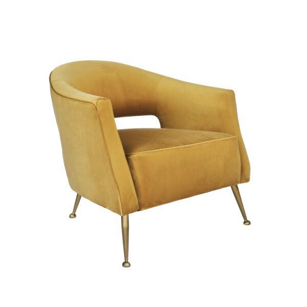 Honeycomb Yellow Armchair