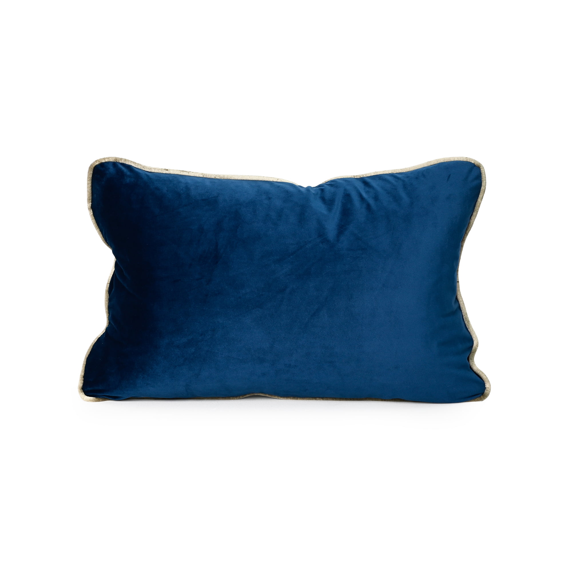 French Navy Blue Velvet Cushion