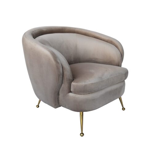 Taupe Beige Armchair