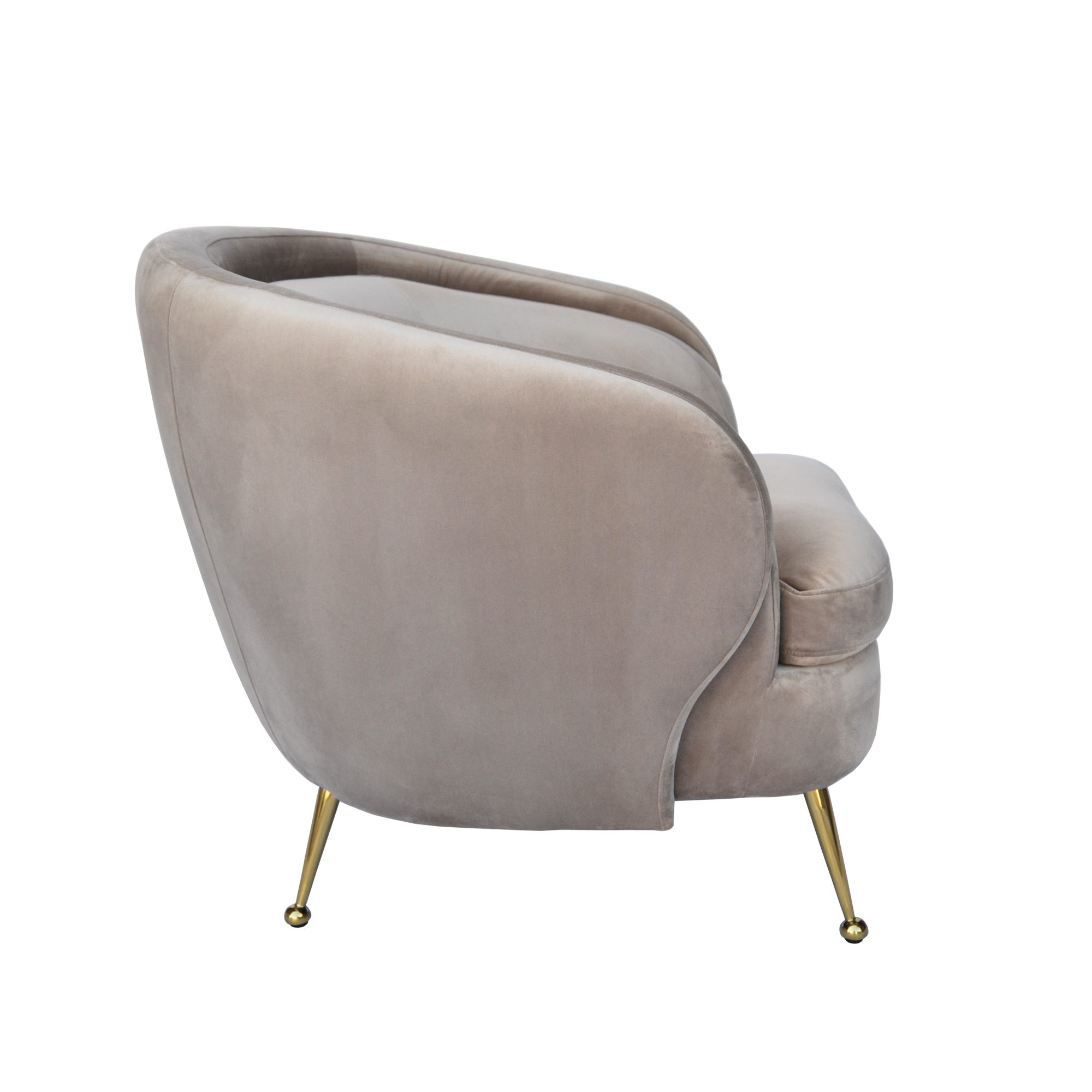 Taupe Beige Armchair