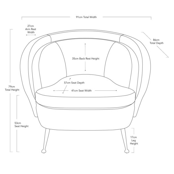 Hunter Armchair - Taupe - Image 6