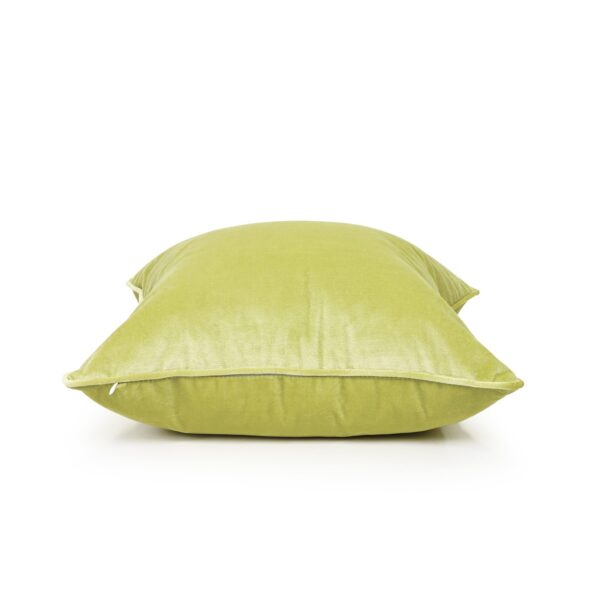 Lime Green Velvet Cushion