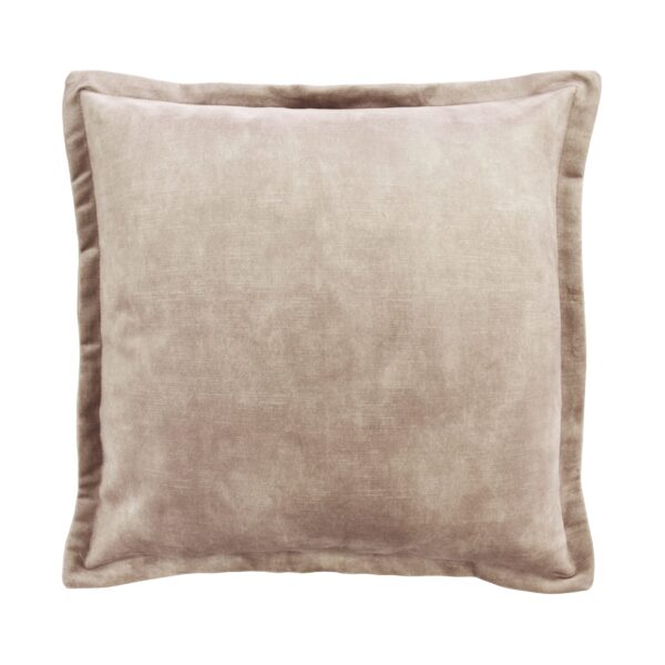 Ivory Beige Velvet Cushion