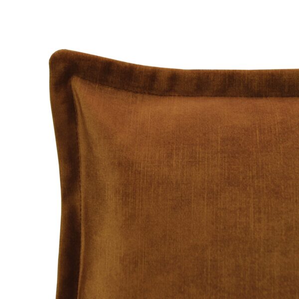 Rust Brown Velvet Cushion