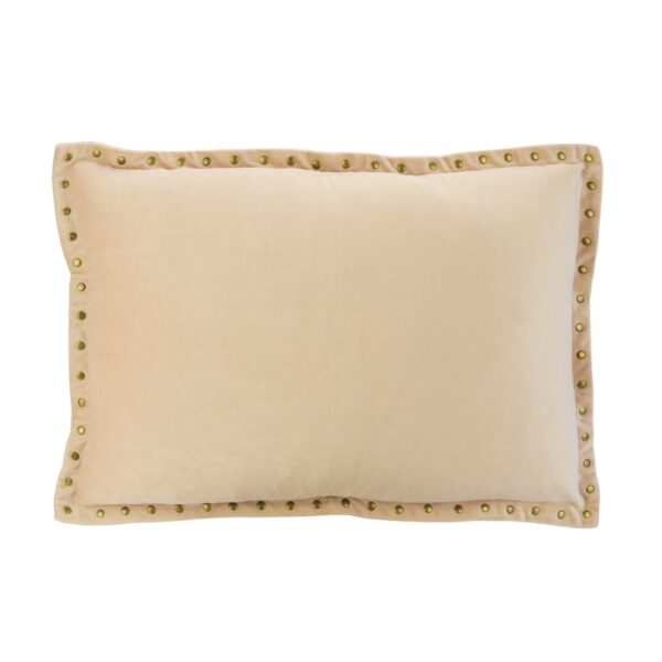 Ivory Beige Velvet Cushion