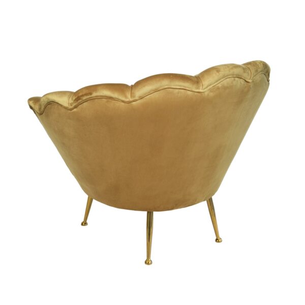 Honeycomb Yellow Shell Armchair