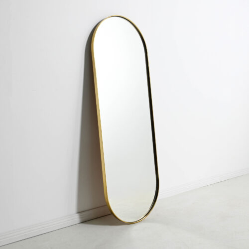 Gatsby Mirror Oval - Gold Metal