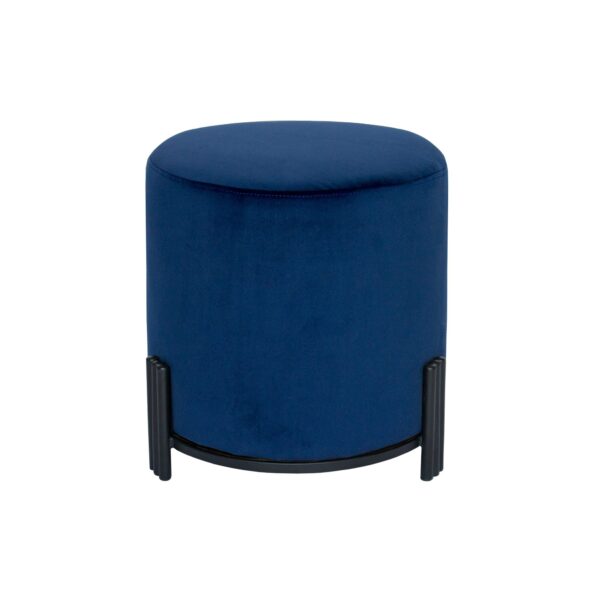 Navy Ottoman Stool