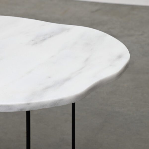 White marble coffee table