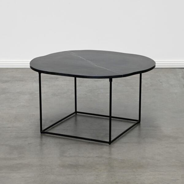 Black marble coffee table