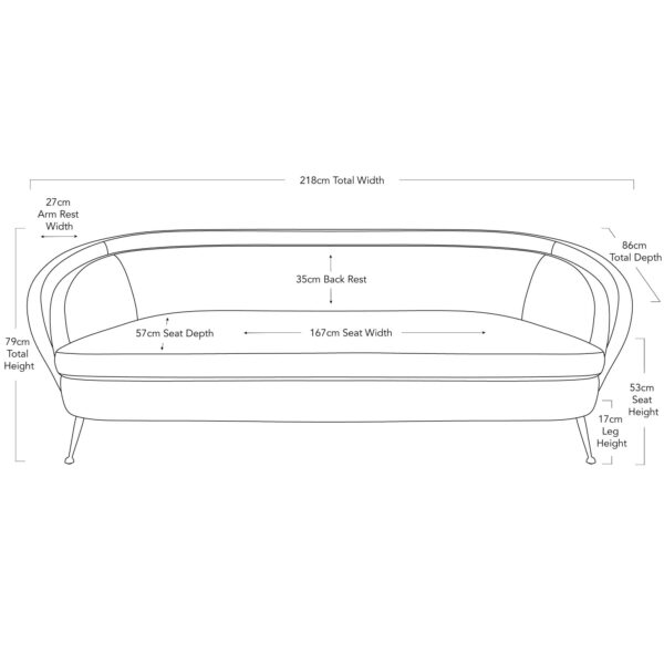 Hunter Sofa - Navy - Image 7