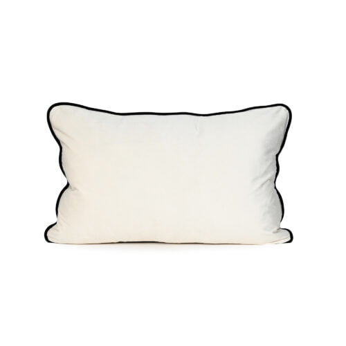 Ivory Beige Velvet Cushion