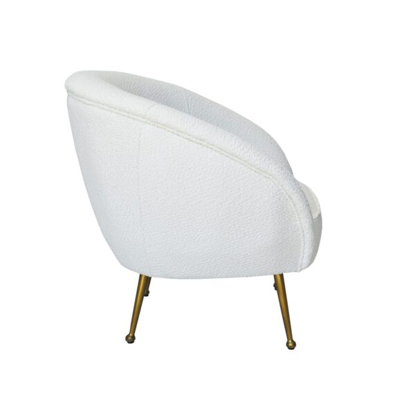 Boucle Cream Beige Armchair