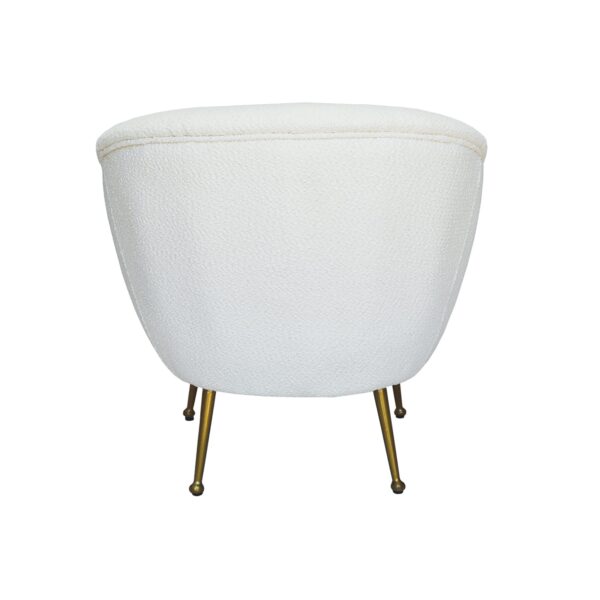 Boucle Cream Beige Armchair