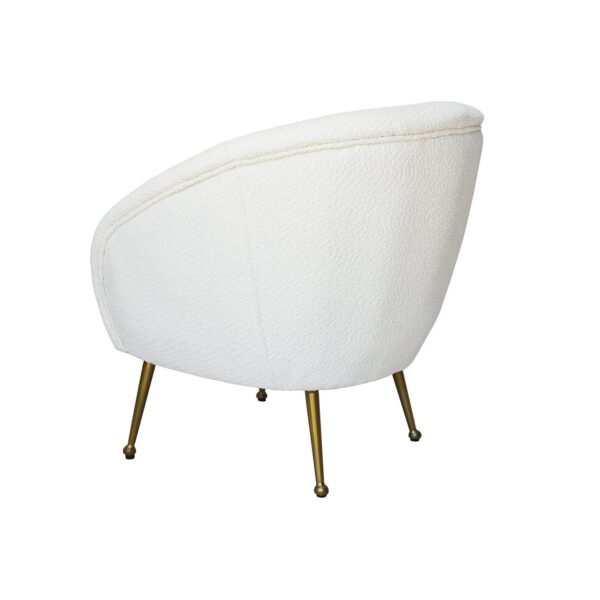 Boucle Cream Beige Armchair