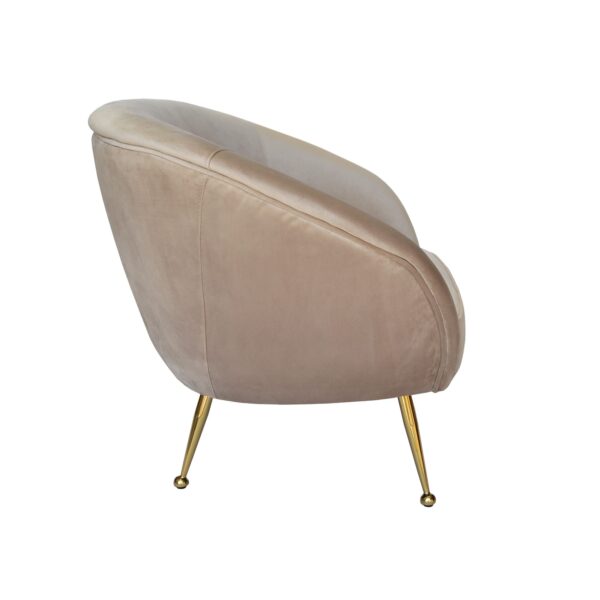 Taupe Beige Armchair