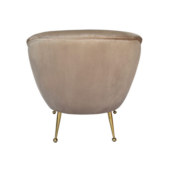 Taupe Beige Armchair