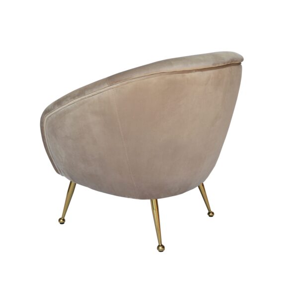 Taupe Beige Armchair