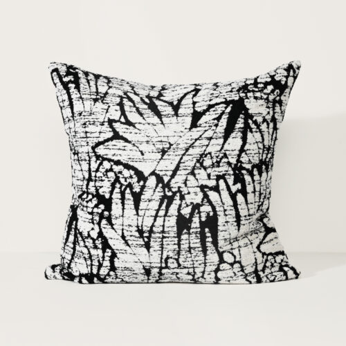 Black Palm - Fabric Cushion - 57 X 57