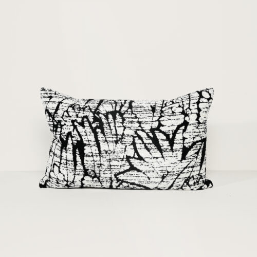 Black Palm - Fabric Cushion - 37 X 57