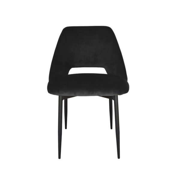 Black Velvet Dining Chair