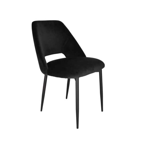 Black Velvet Dining Chair