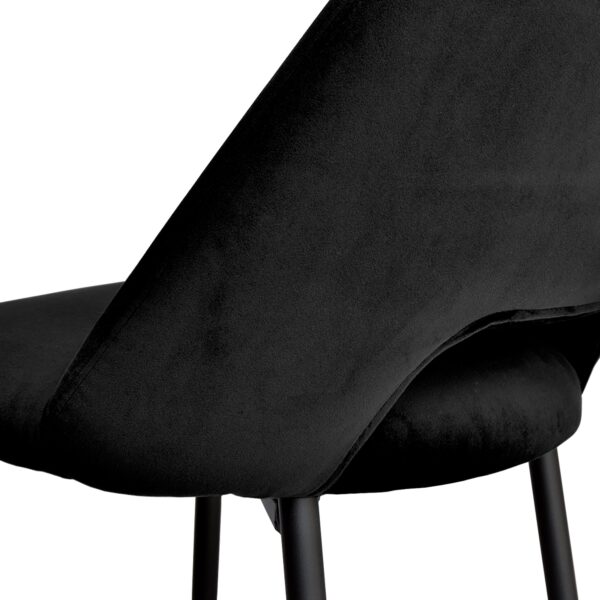 Black Velvet Dining Chair