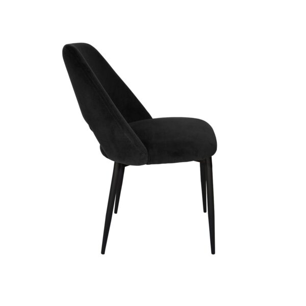 Black Velvet Dining Chair