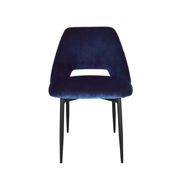 Navy Blue Velvet Dining Chair