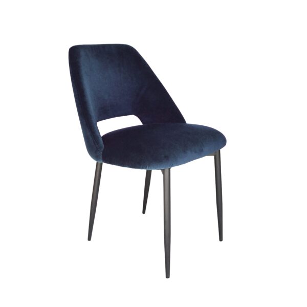 Navy Blue Velvet Dining Chair