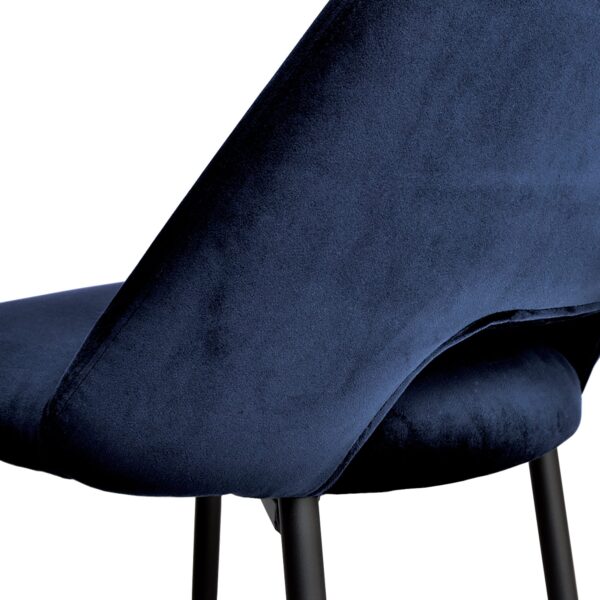 Navy Blue Velvet Dining Chair