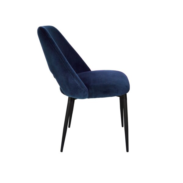 Navy Blue Velvet Dining Chair