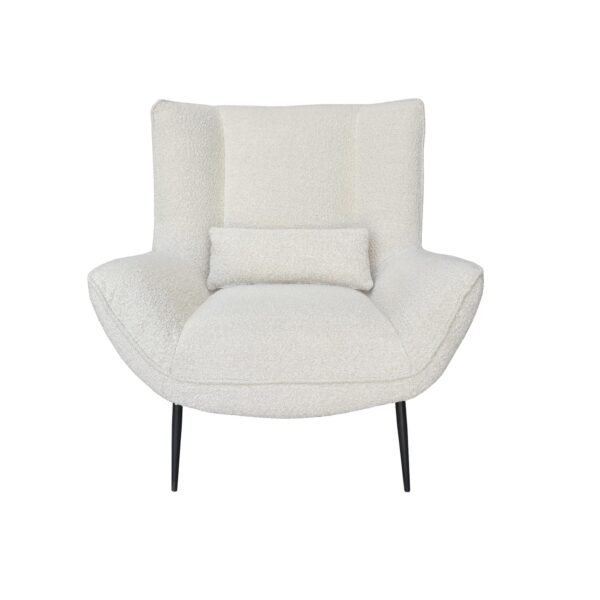 Ivory Boucle Beige Armchair