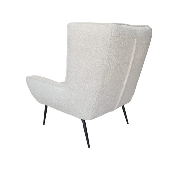 Ivory Boucle Beige Armchair