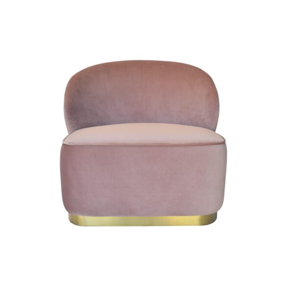 Blush Pink Velvet Chair