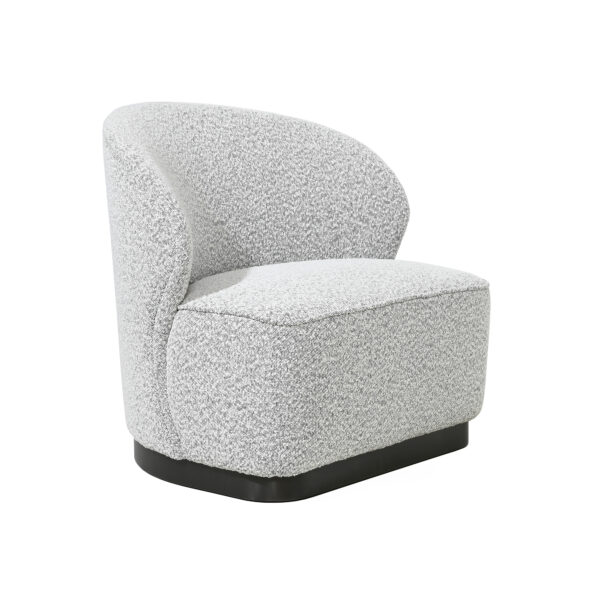 Genoa Chair - Black & White Boucle