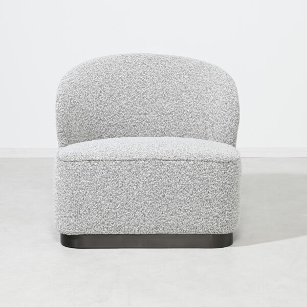 Genoa Chair - Black & White Boucle - Image 6