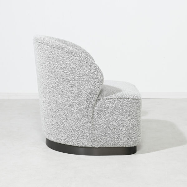 Genoa Chair - Black & White Boucle - Image 5