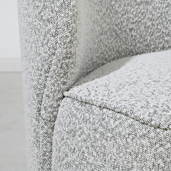 Genoa Chair - Black & White Boucle - Image 4